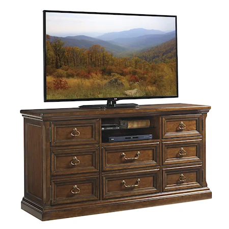 Provincetown Media Console with Wire Management Grommets
